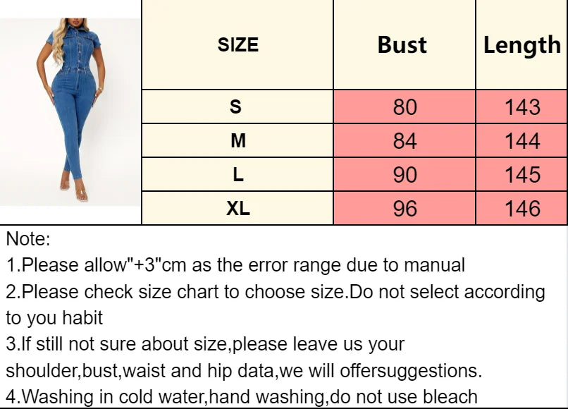 Women's Sexy Denim Overalls - Button Short Sleeve Jumpsuit, Slim Fit Casual Streetwear, Vintage Washed Romper for Summer
