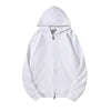 JUMPER Men's  t Heavy Weight 100% Cotton Unisex Zipper Sweatshirt   K4-369