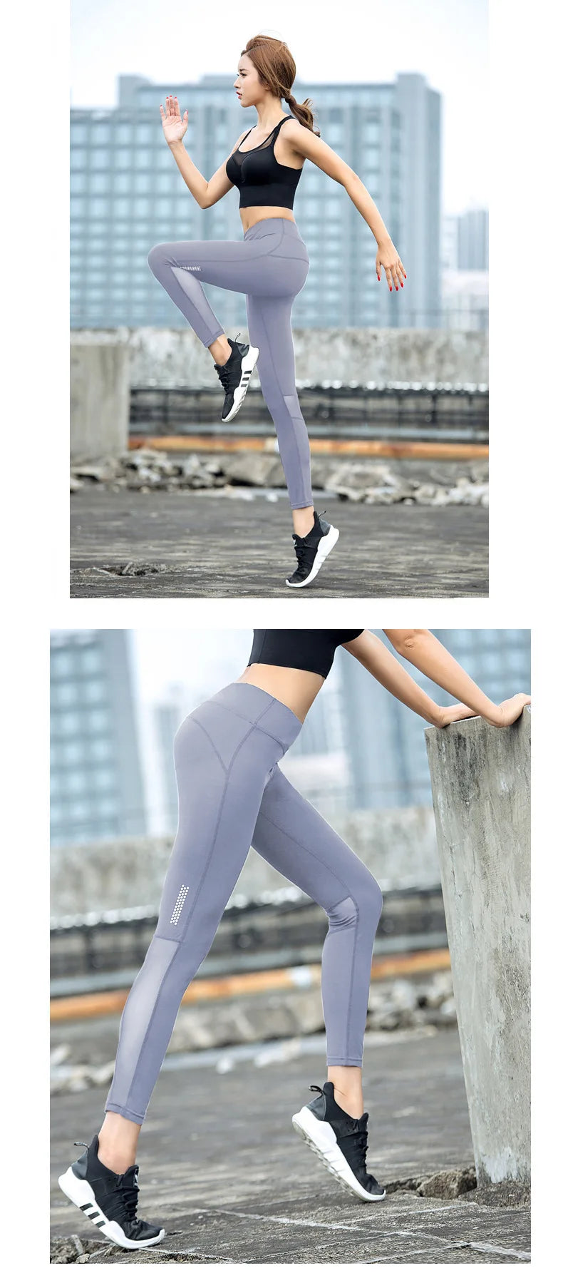 Leggings Seamless High Waist Push Up mesh Legging Breathable Sport Cropped shorts Sexy Gym Yoga Pants