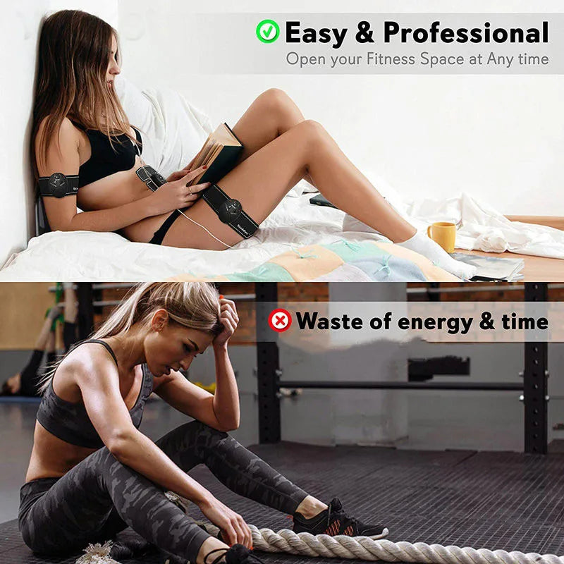 EQP Electric Muscle Stimulator EMS Wireless Buttocks Hip Trainer Abdominal ABS Stimulator Fitness Body Slimming Massager