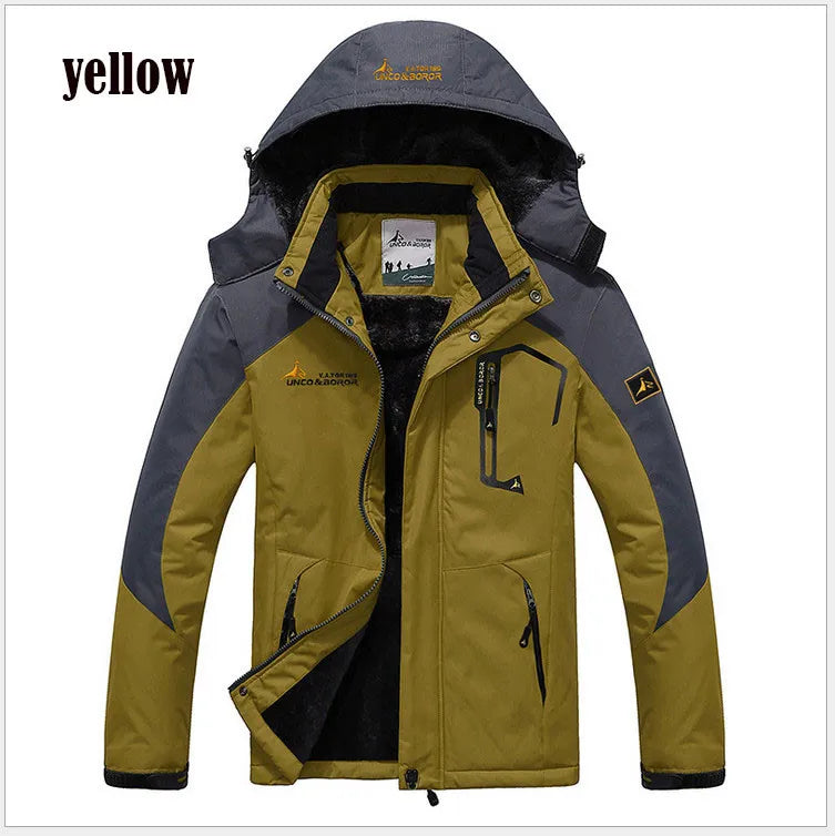 JUMPER Winter Parka Men Windbreak Plus Thick Warm Windproof Fur Coats Male Military Hooded Anorak Jackets Men's Winter Jackets