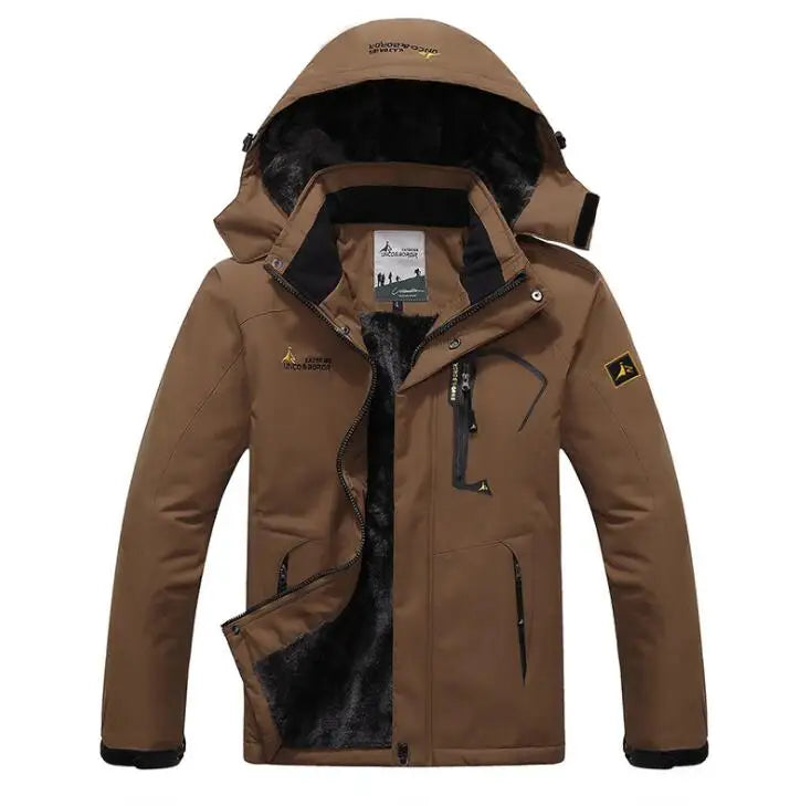 JUMPER Winter Parka Men Windbreak Plus Thick Warm Windproof Fur Coats Male Military Hooded Anorak Jackets Men's Winter Jackets