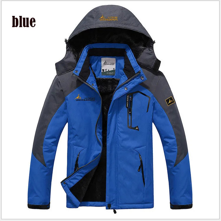 JUMPER Winter Parka Men Windbreak Plus Thick Warm Windproof Fur Coats Male Military Hooded Anorak Jackets Men's Winter Jackets