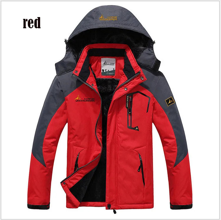 JUMPER Winter Parka Men Windbreak Plus Thick Warm Windproof Fur Coats Male Military Hooded Anorak Jackets Men's Winter Jackets