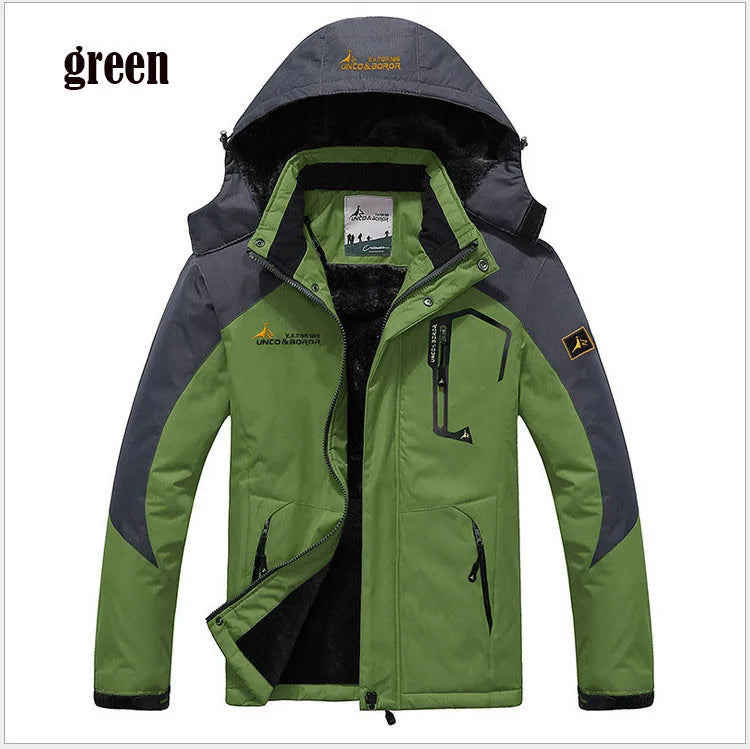 JUMPER Winter Parka Men Windbreak Plus Thick Warm Windproof Fur Coats Male Military Hooded Anorak Jackets Men's Winter Jackets
