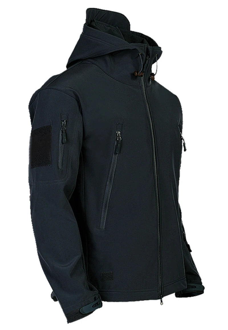 JUMPER Military Shark Skin Soft Shell Jackets Men Tactical Windproof Waterproof jacket men Army Combat Jackets Mens Hooded Bomber Coats
