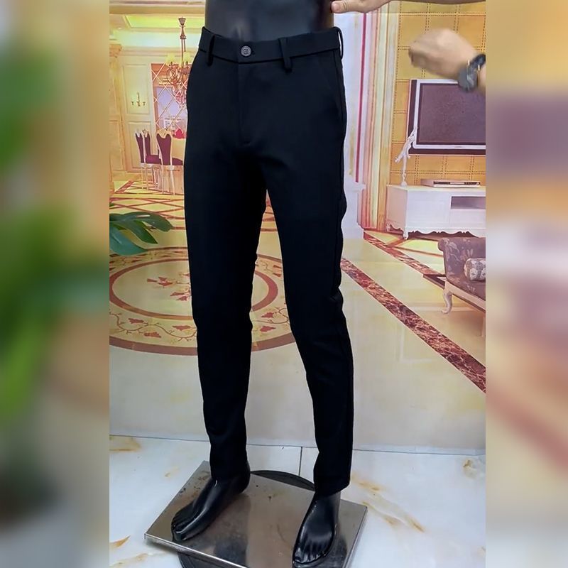 European goods, spring, autumn and winter men's casual pants, slim and versatile business small leg trousers, slim and versatile straight trousers