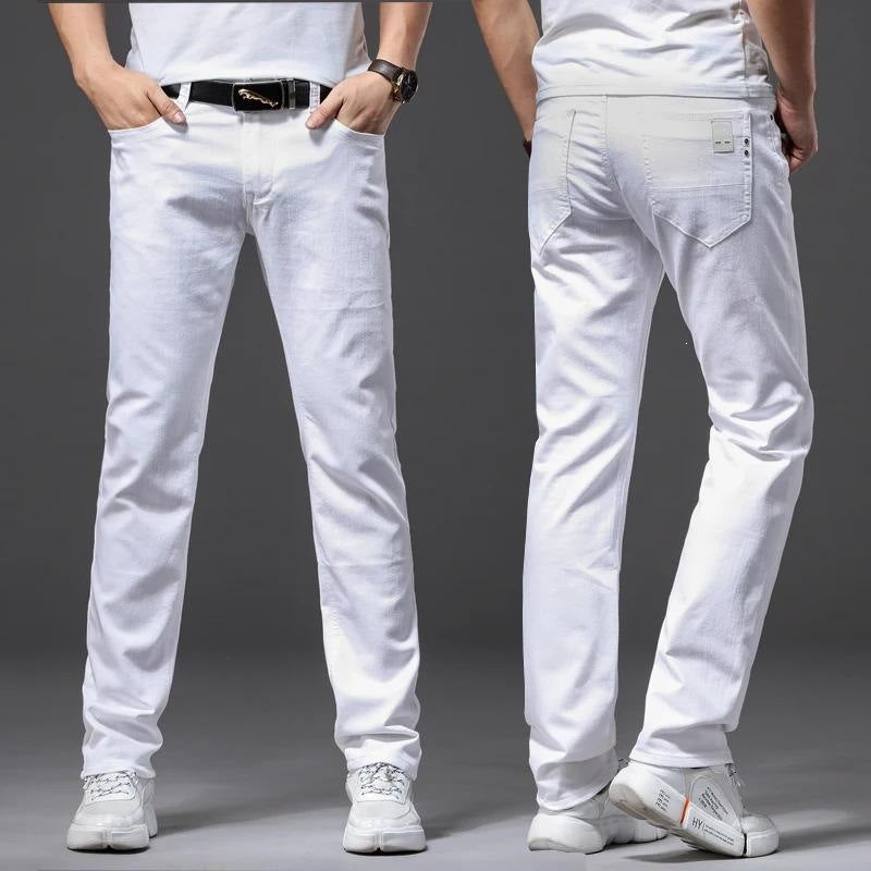 White Loose Stretch Jeans