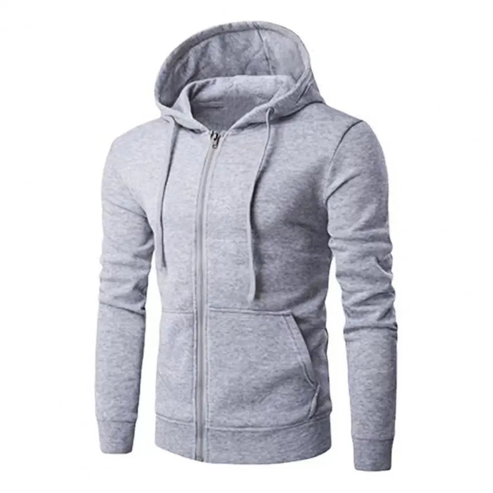 JUMPER Men Sweatshirts Long Sleeve Jacket Hoodie Zipper Closure Jacket Male Hoodies Sweatshirt Slim Fit Male Clothing