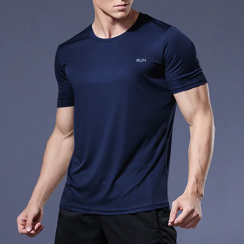 T-shirts Sport Gym t Shirt Men Quick Dry Running Bodybuilding Shirts Men Short Sleeve Fitness Tops Oversized Brazil t-Shirt Jersey