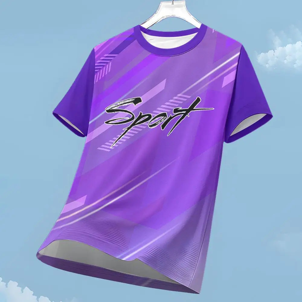 T-shirts Gym Clothing Man Fashion Sport T Shirt Running Sportswear Summer Outdoor Short Sleeve Quick-Dry Breathable Fitness Men's T-Shirt