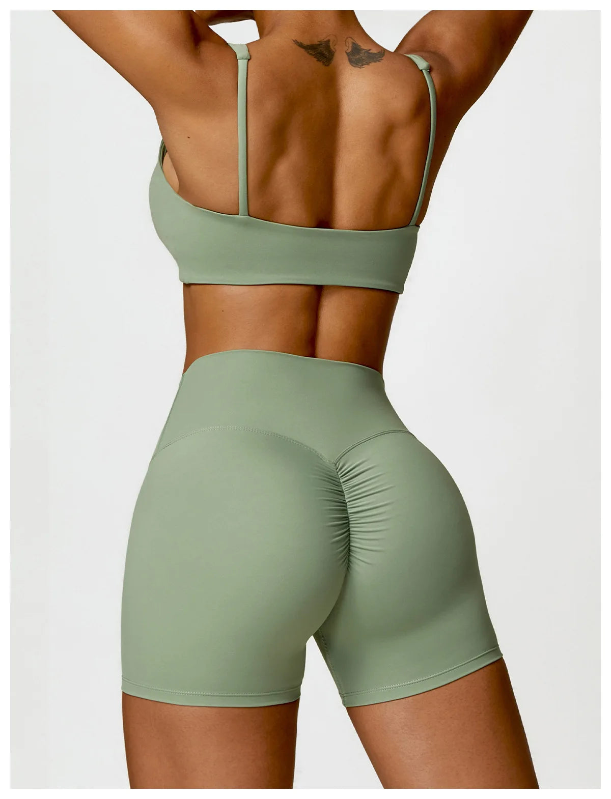 Legging Women Tracksuit Yoga Set 2PCS Sportswear Workout Clothes Athletic Wear Gym Legging Fitness Bra Crop Top Long Sleeve Sports Suits