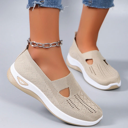 Women Sneakers  sports shoes, fashionable, breathable, lightweight, non-slip, wear-resistant, casual sports shoes, flat shoes