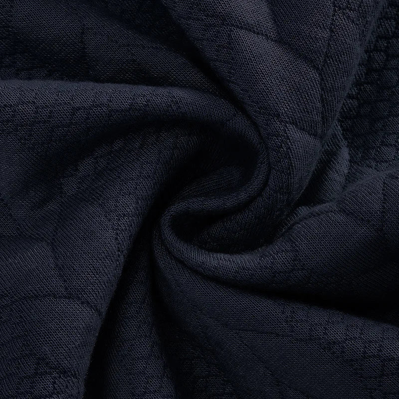 JUMPER Casual stand-up collar zipper pullover loose knitted jacquard autumn and winter long-sleeved sweater men's top