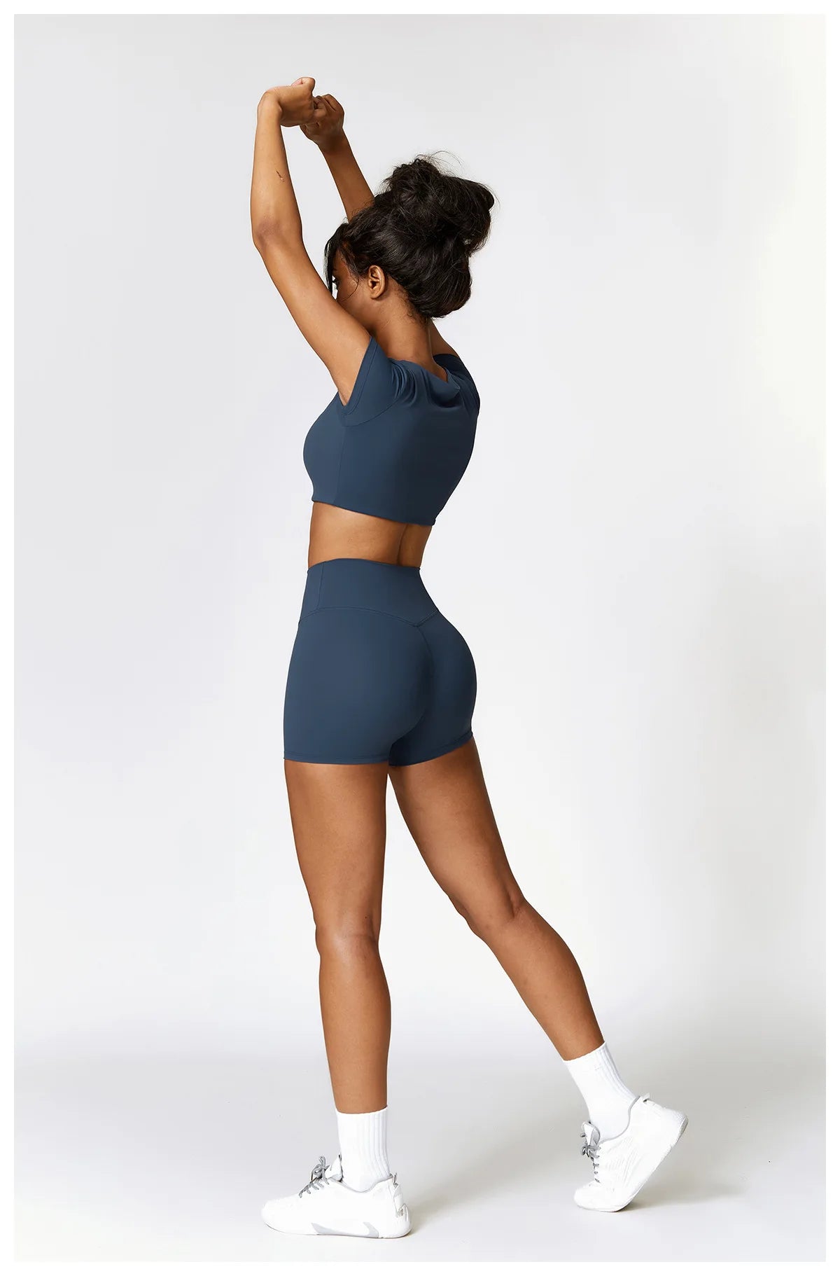 Legging 2PCS Seamless Yoga Set Women Workout Set Sportswear Gym Clothing Fitness Long Sleeve Crop Top High Waist Leggings Sports Suits