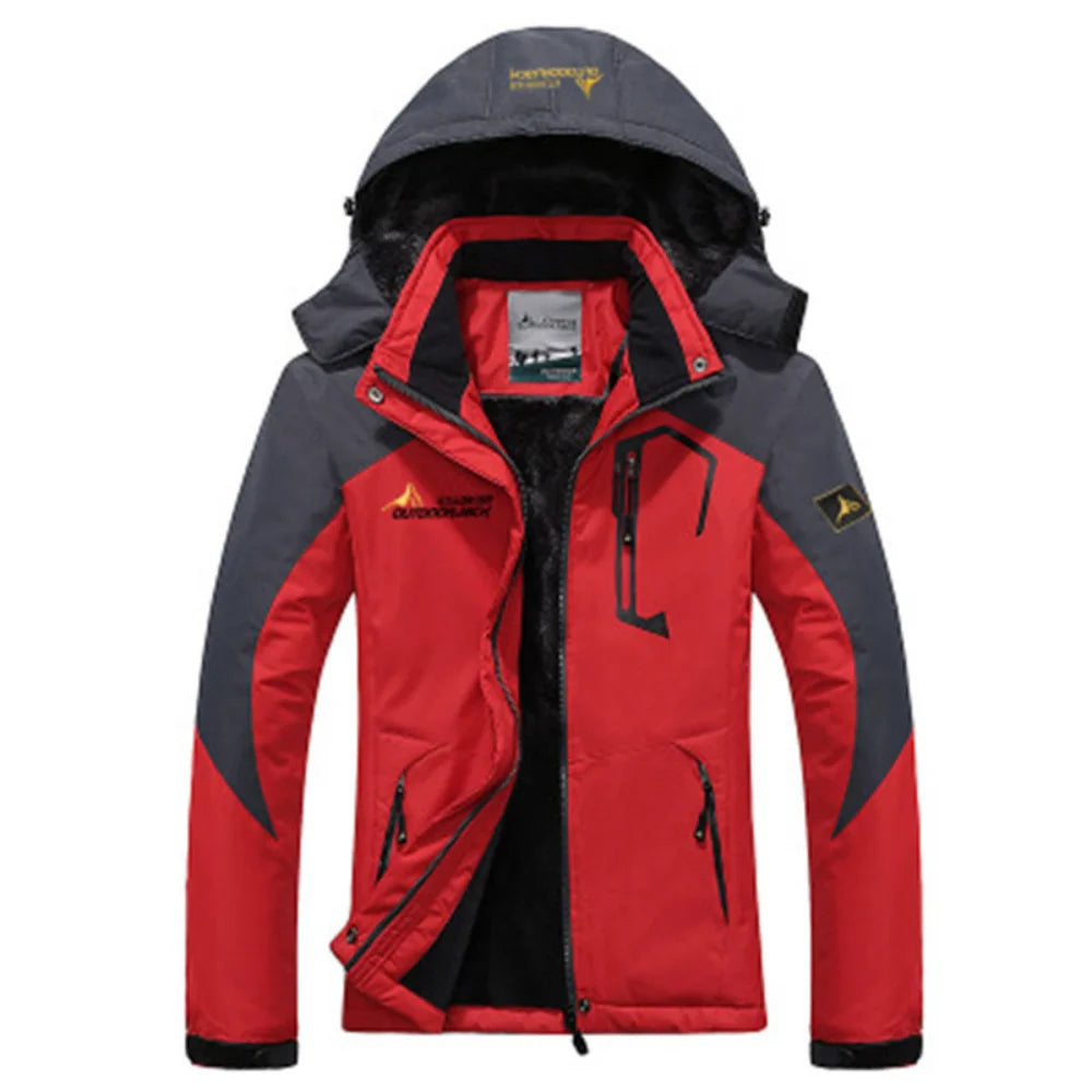 JUMPER Winter Parka Men Windbreak Plus Thick Warm Windproof Fur Coats Male Military Hooded Anorak Jackets Men's Winter Jackets