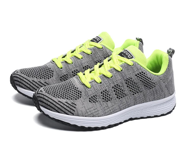Women Sneakers  Casual Shoes Fashion Breathable Walking Mesh FlatShoesSneakers White Female Footwear