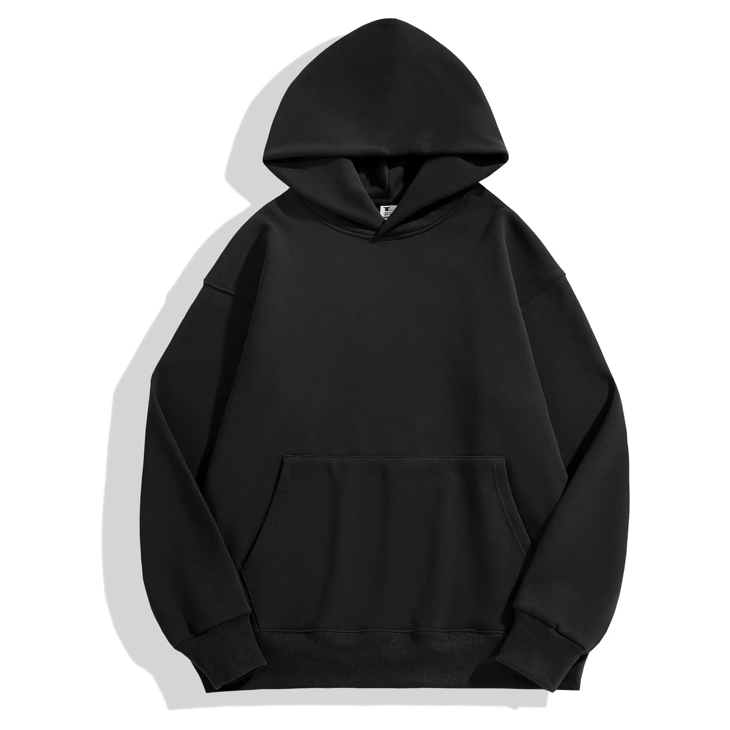 JUMPER Heavy Weight Cotton Plus Velvet Hooded Sweater Men Thickened Tight Polar Fleece Pullover Hoodie Women Sweatshirt