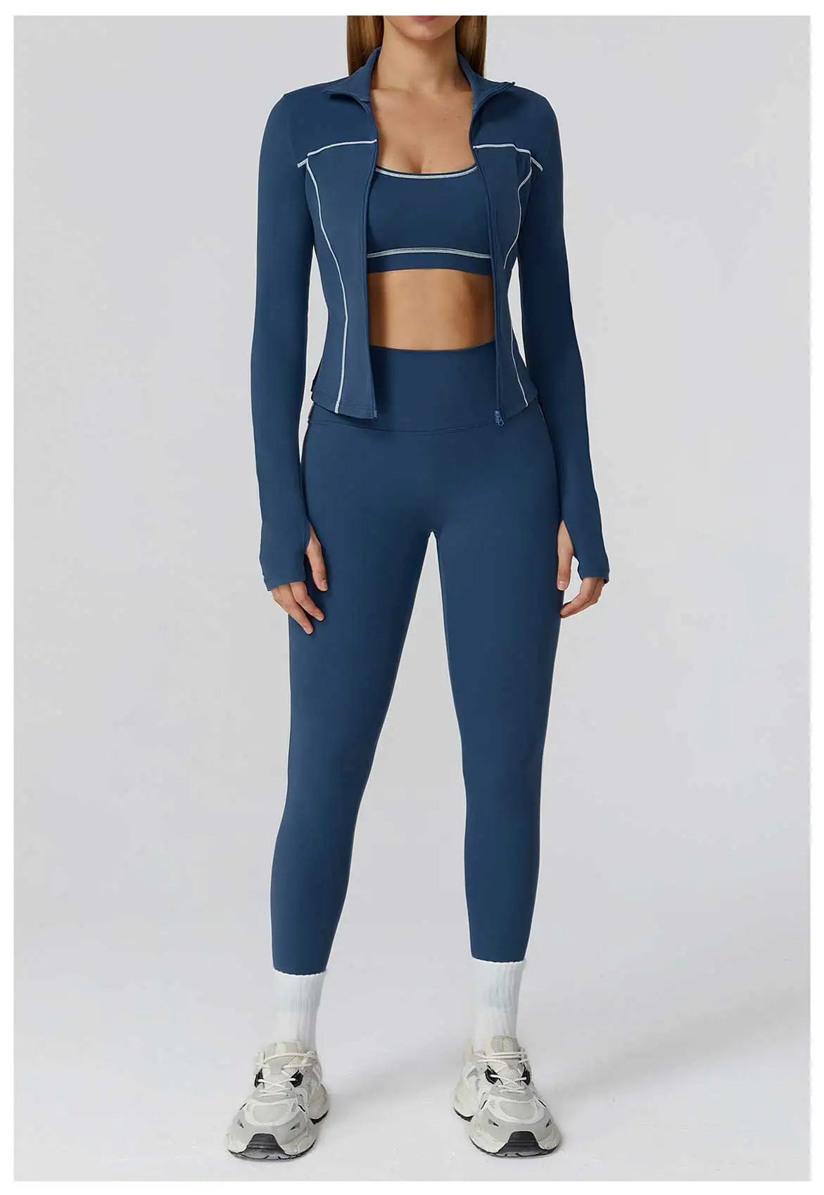 Legging Yoga Set 2/3PCS Sports Outfits Women Clothes Fitness Tracksuit Gym Legging Workout Long Sleeved Female Bra Yoga Suit Sportswear