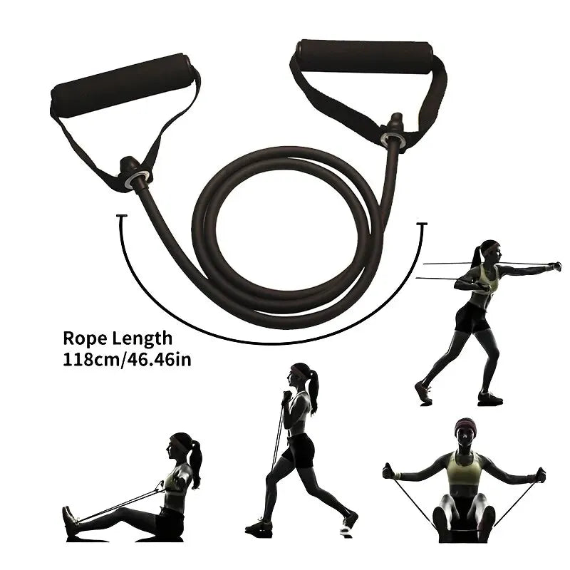 EQP Resistance Bands With Handles, Exercise Bands, Workout Bands With Handles For Men Women, Strength Training Equipment At Home