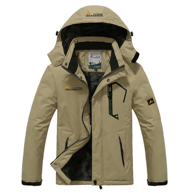 JUMPER Winter Parka Men Windbreak Plus Thick Warm Windproof Fur Coats Male Military Hooded Anorak Jackets Men's Winter Jackets
