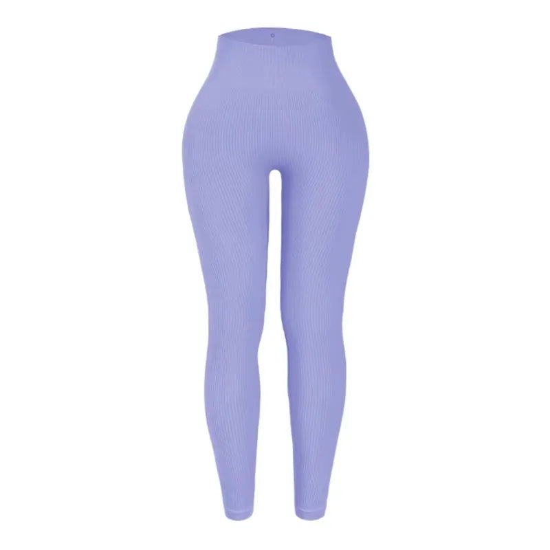 Leggings Women's seamless knitted thread yoga pants high waisted sports leggings hip lifting running training slimming and fashionable