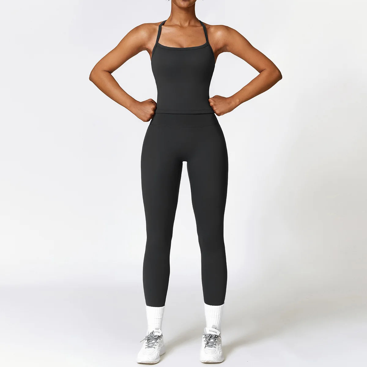 Legging 2PCS Seamless Yoga Set Women Workout Set Sportswear Gym Clothing Fitness Long Sleeve Crop Top High Waist Leggings Sports Suits