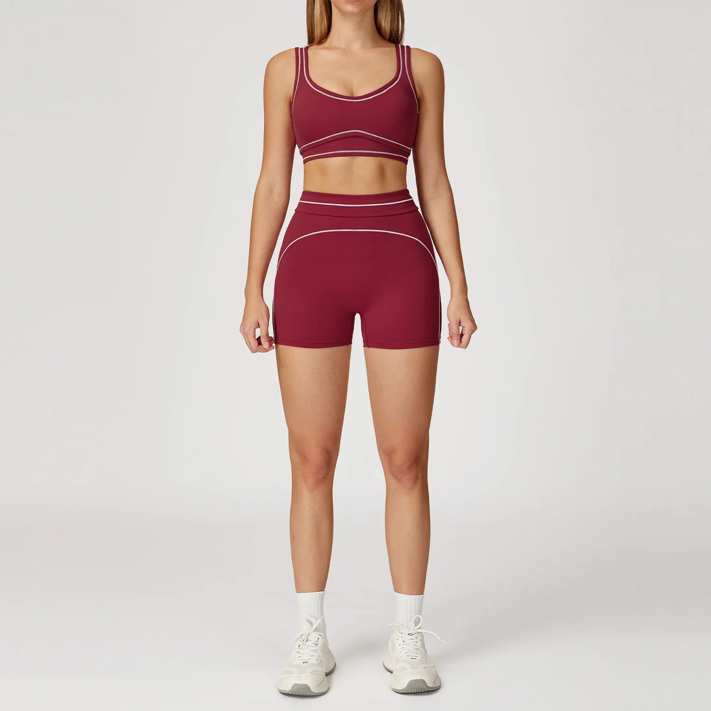 Legging Yoga Suit Women Tracksuit Sports Bra High Waist Legging Shorts Outfit Gym Set Fitness Running Workout Clothes Push Up Sportswear