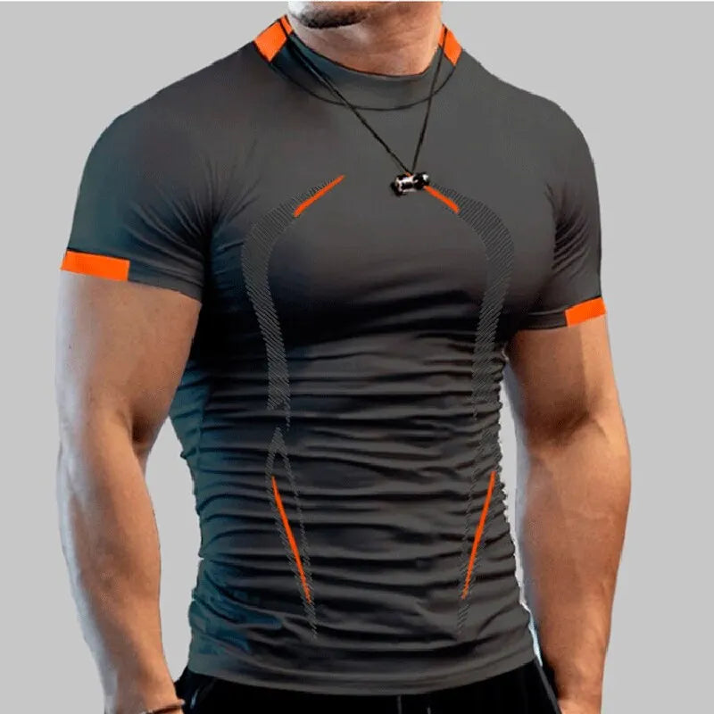 T-shirts Men New Compression Shirt Men Fitness Gym Super Hero Sport Running T-Shirt Fitness Training Breathable Quick Dry Short Sleeve