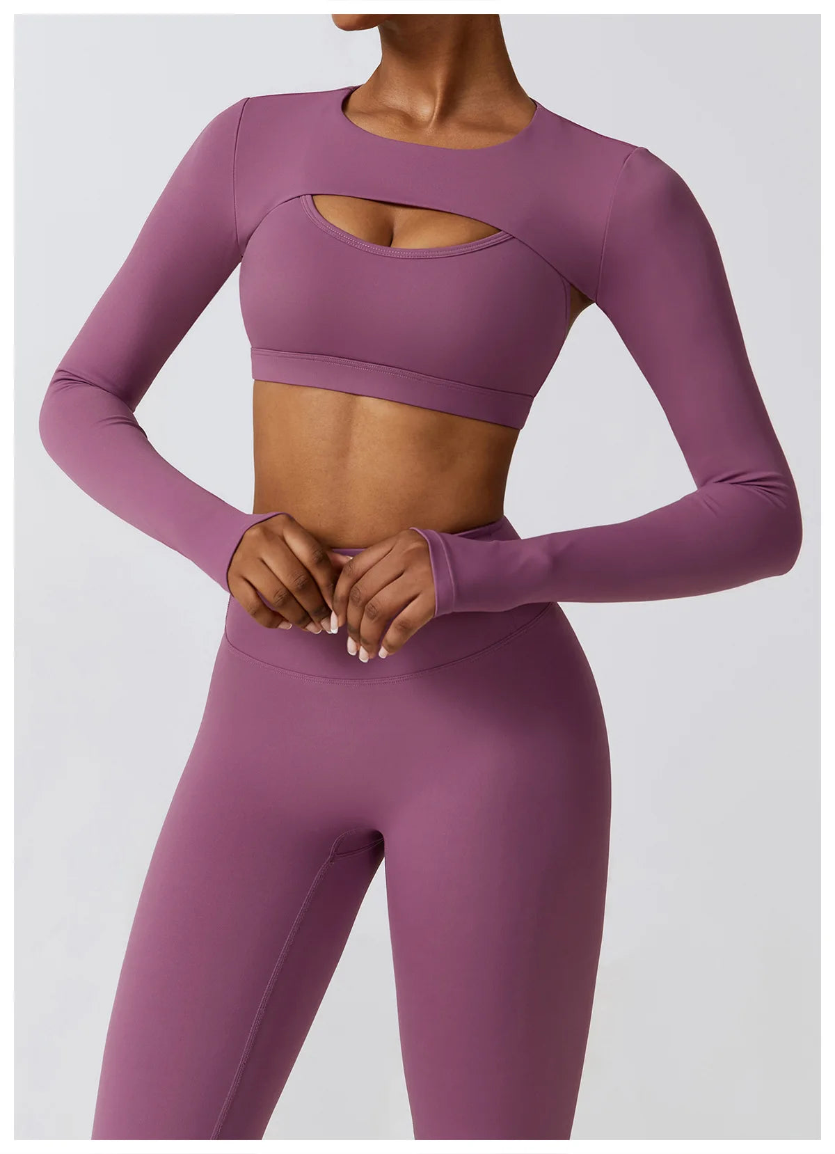 Legging Women's Sportswear Yoga Set Workout Clothes Athletic Wear Sports Gym Legging 2/3PCS Fitness Bra Crop Top Long Sleeve Yoga Suit