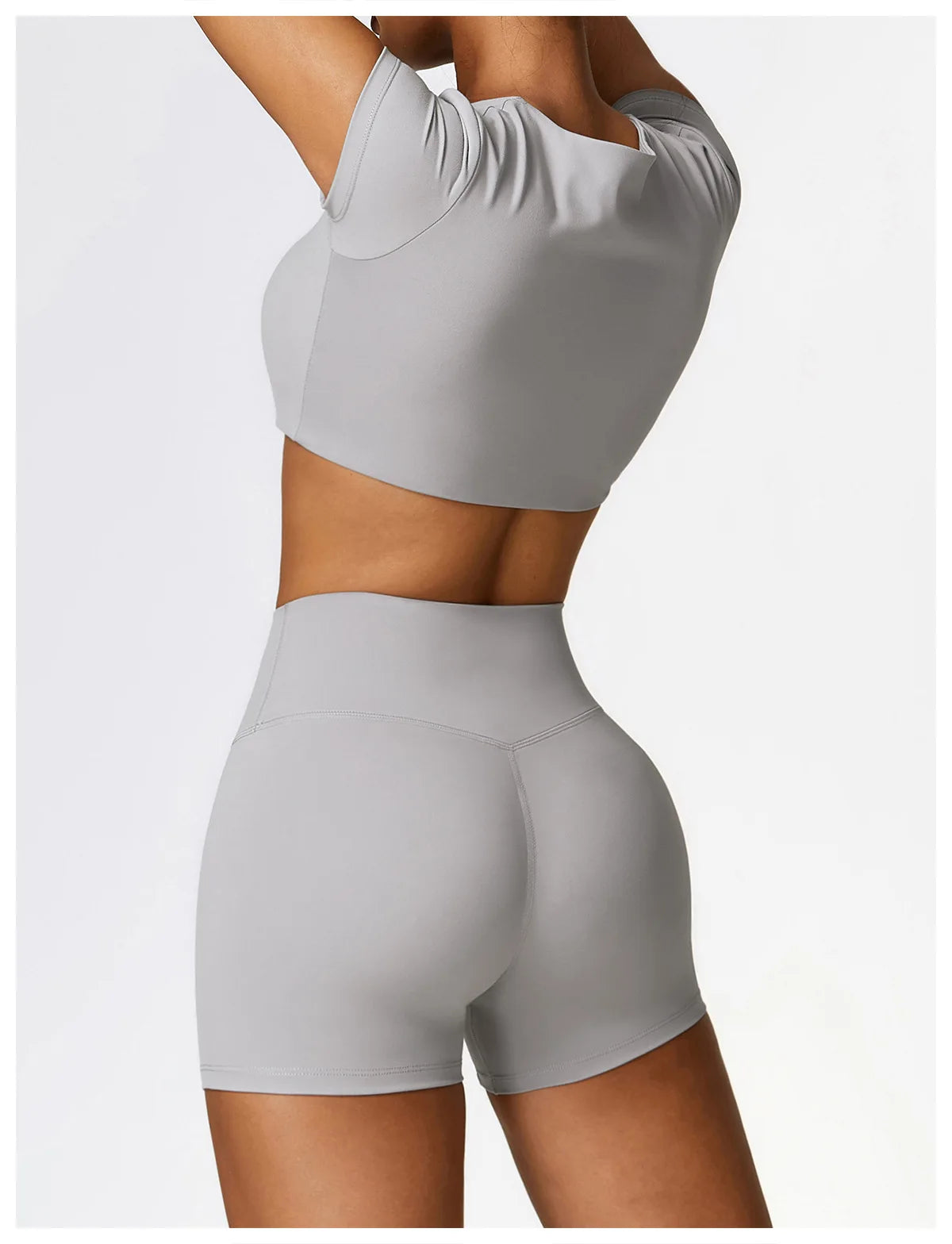 Legging 2PCS Seamless Yoga Set Women Workout Set Sportswear Gym Clothing Fitness Long Sleeve Crop Top High Waist Leggings Sports Suits