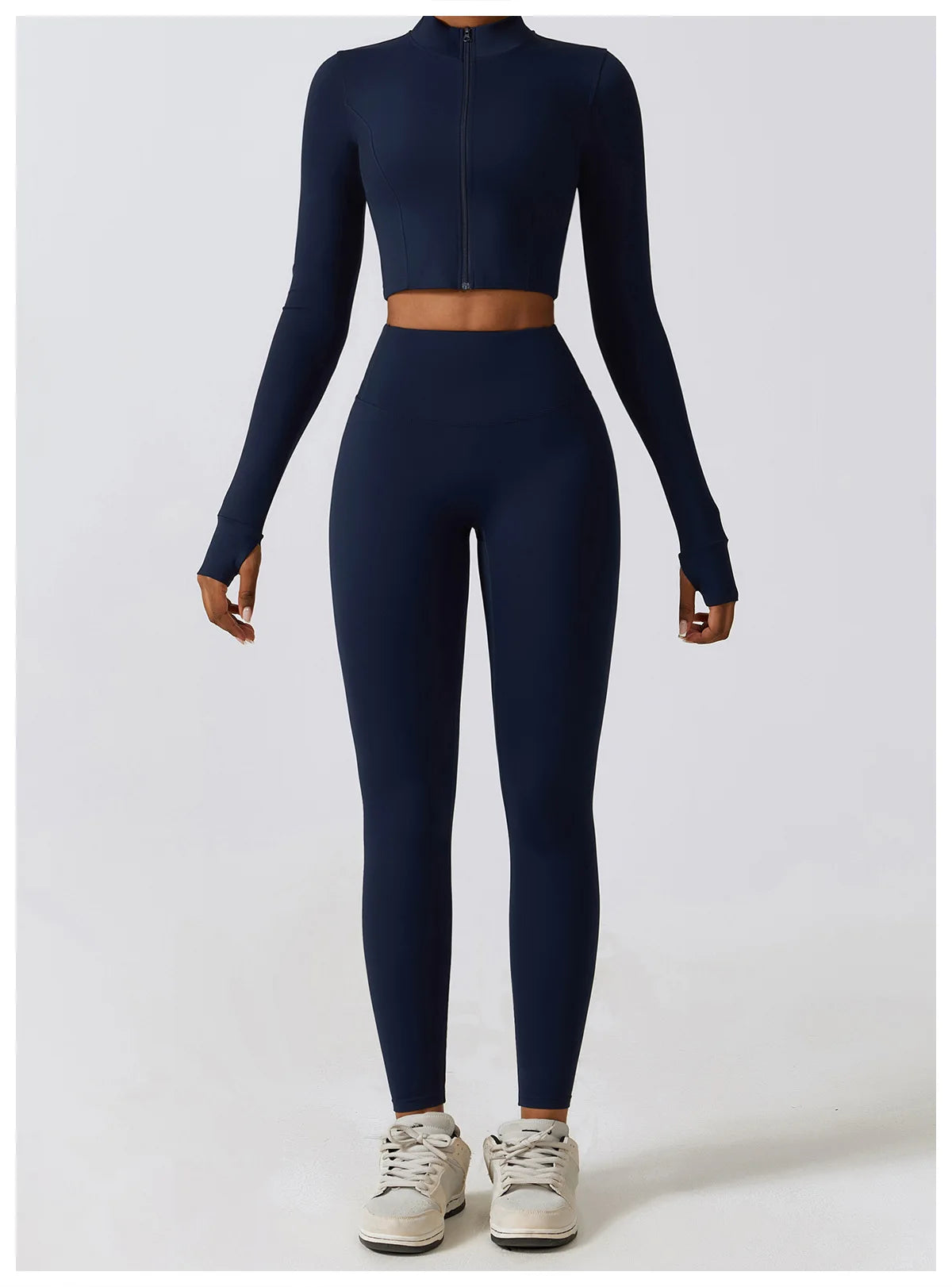 Legging Women's Sportswear Yoga Set Workout Clothes Athletic Wear Sports Gym Legging 2/3PCS Fitness Bra Crop Top Long Sleeve Yoga Suit