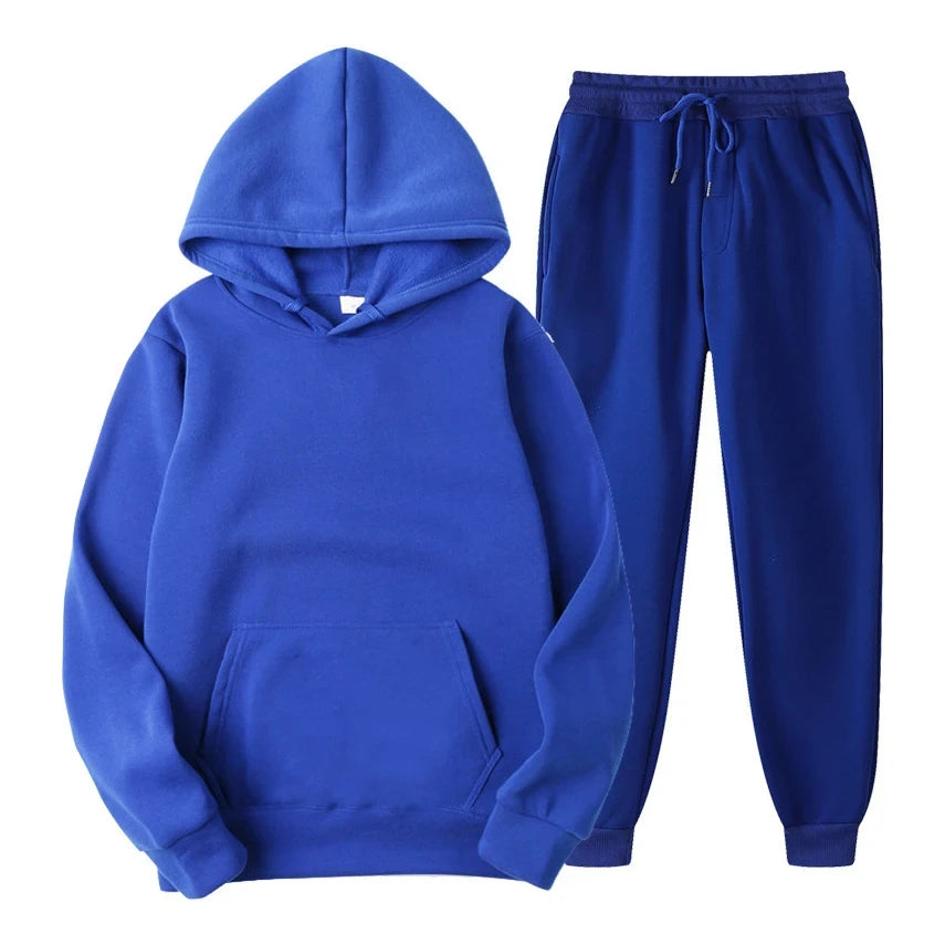 JUMPER Winter Brand Tracksuits Men's sets Long Sleeve Pullover + Jogging Trousers 2pcs Sets Fitness Running Suits sportswer Male