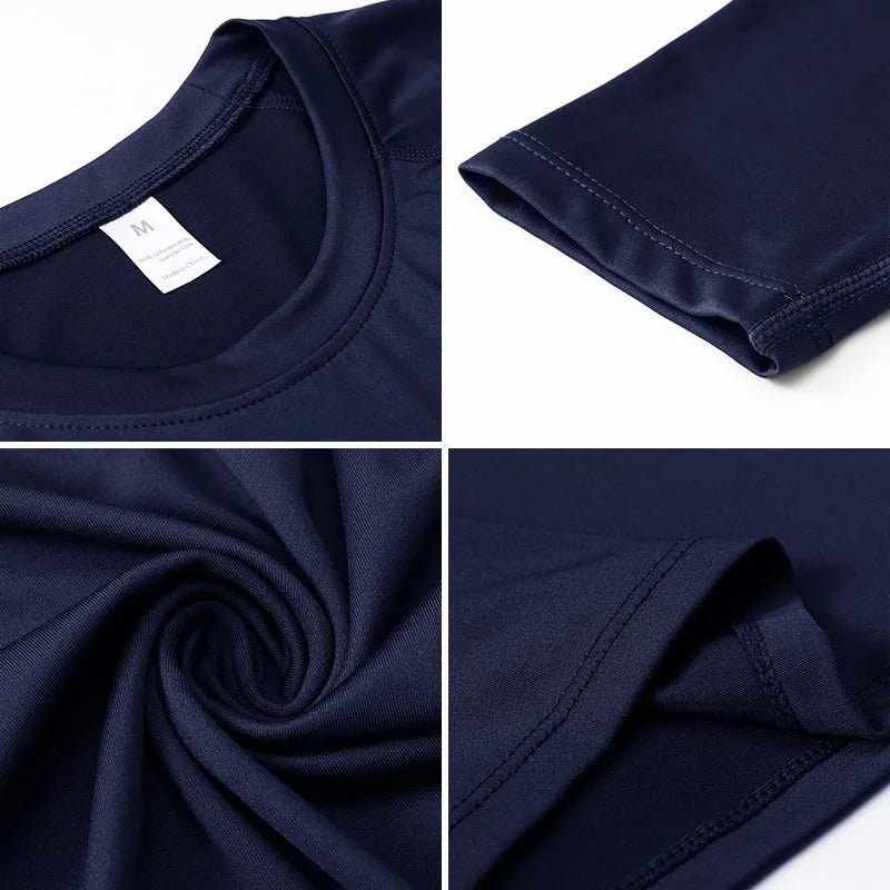T-shirts Men's Compression Shirts Longs Sleeve Workout Gym T-Shirt Running Tops Cool Dry Sports Base Layer Athletic Undershirts