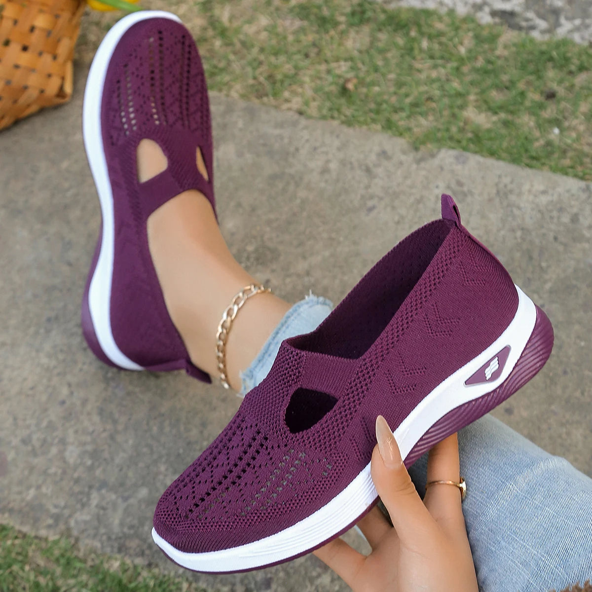 Women Sneakers  , simple, Solid color series of mom shoes sale shoes casual sneaker with free shipping