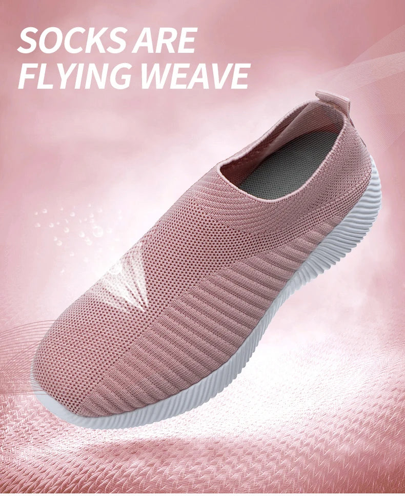 Women Sneakers  Soft Sneakers Lightweight And Comfortable Women Slip On Lazy Loafers Walking Shoes For Women Size 36-42