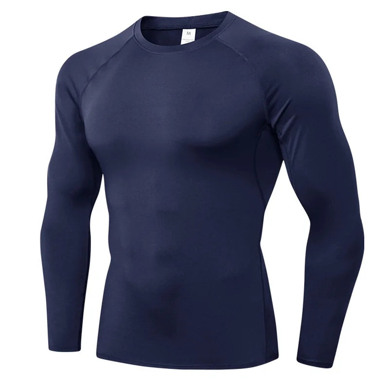 T-shirts Men's Compression Shirts Longs Sleeve Workout Gym T-Shirt Running Tops Cool Dry Sports Base Layer Athletic Undershirts