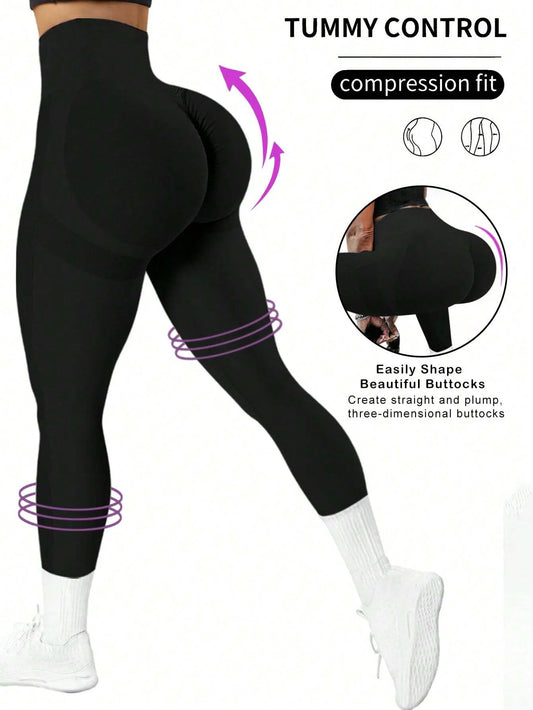 Leggings Seamless Butt Lifting Workout Leggings for Women High Waist Yoga Pants Compression Contour Tights