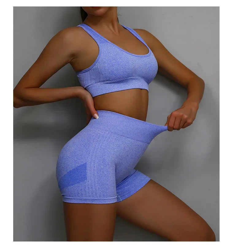 Legging Yoga Suit Yoga Sports Underwear Women's Fitness Suit Vest Running Sports Yoga Shorts Set Yoga Set  Workout Set