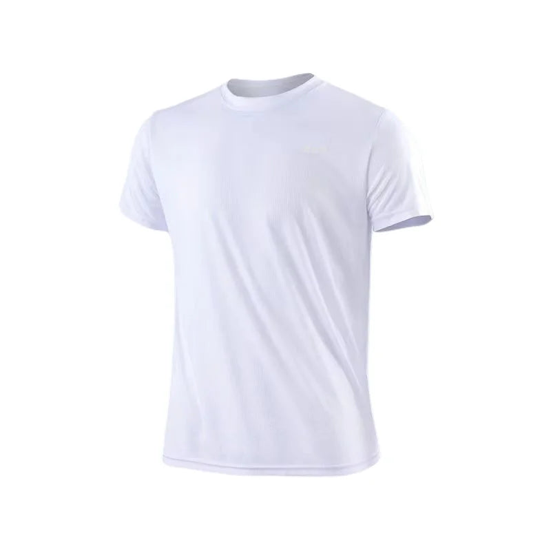 T-shirts Men's Quick Dry Short Sleeve Gym Running Moisture Wicking Round Neck T-Shirt Training Exercise Gym Sport Shirt Tops Lightweight