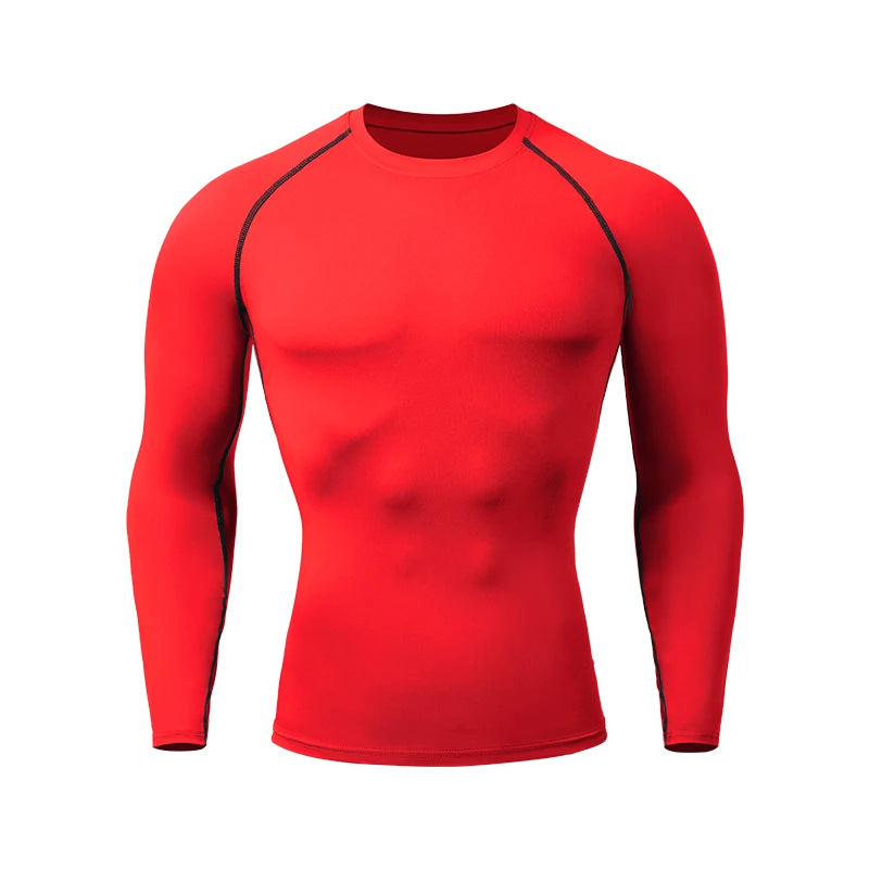 T-shirts Men's Rashguard Quick Dry Gym Fitness Shirts Spring Beach Surfing Athletic Sport Running Workout Tops Tees