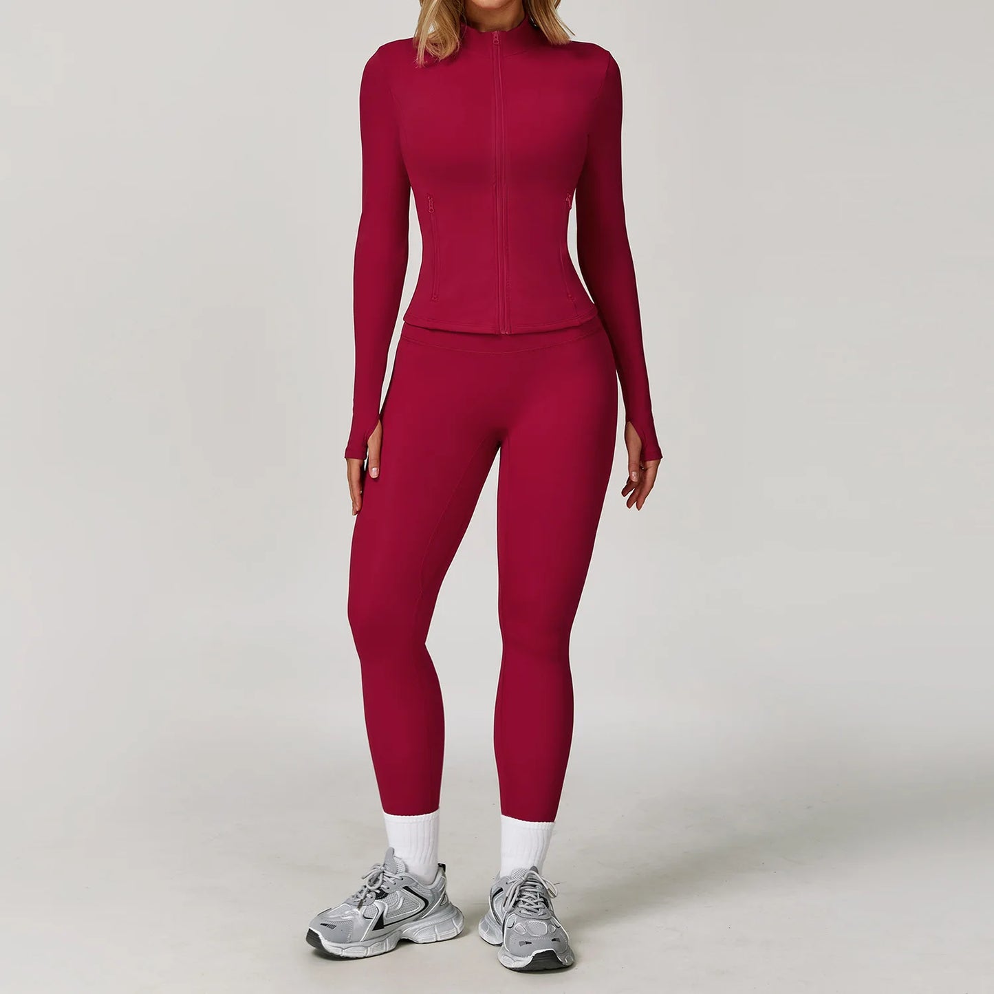 Legging 2/3PCS Yoga Suit Sports Set Gym Set Women Tracksuit Running Workout Clothes Long Sleeve Sports Bra Athletic Wear Yoga Clothing