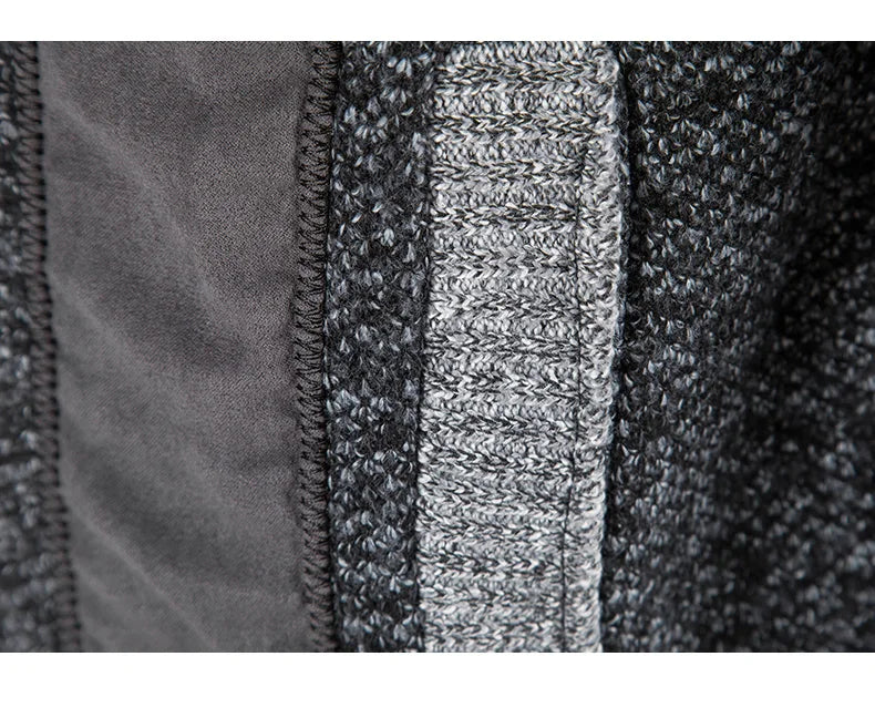 JUMPER  Sweater Men's Cardigan Zip Up Turtleneck Jacket Y2K Sweatshirt Winter Hombre Cold Coat Knitted Jumper Sweatercoat