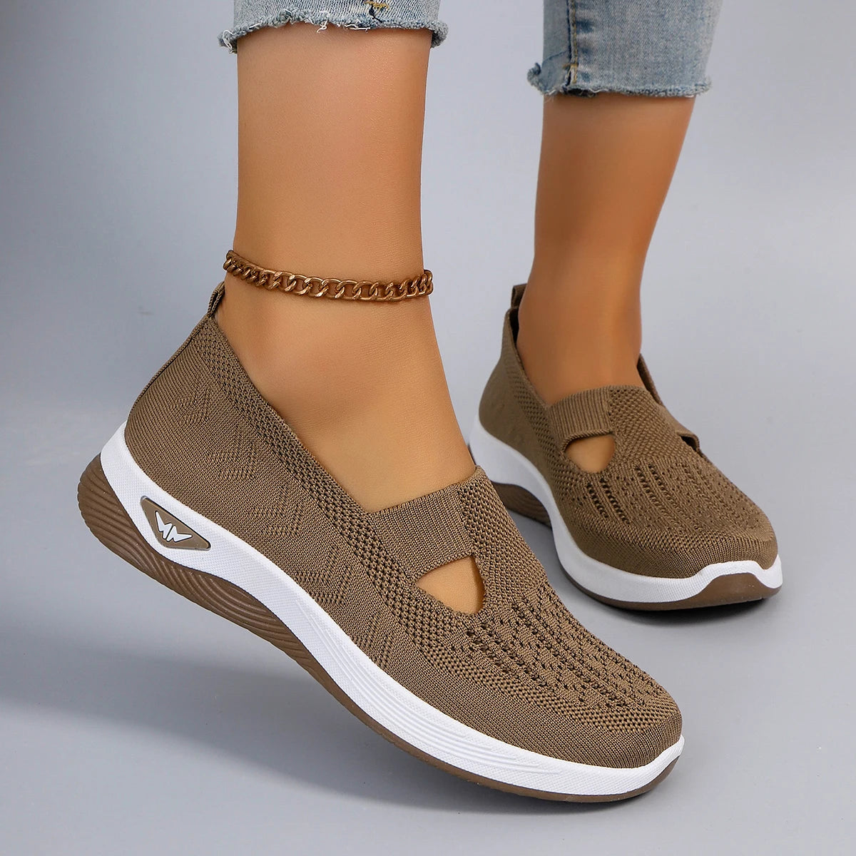 Women Sneakers  sports shoes, fashionable, breathable, lightweight, non-slip, wear-resistant, casual sports shoes, flat shoes