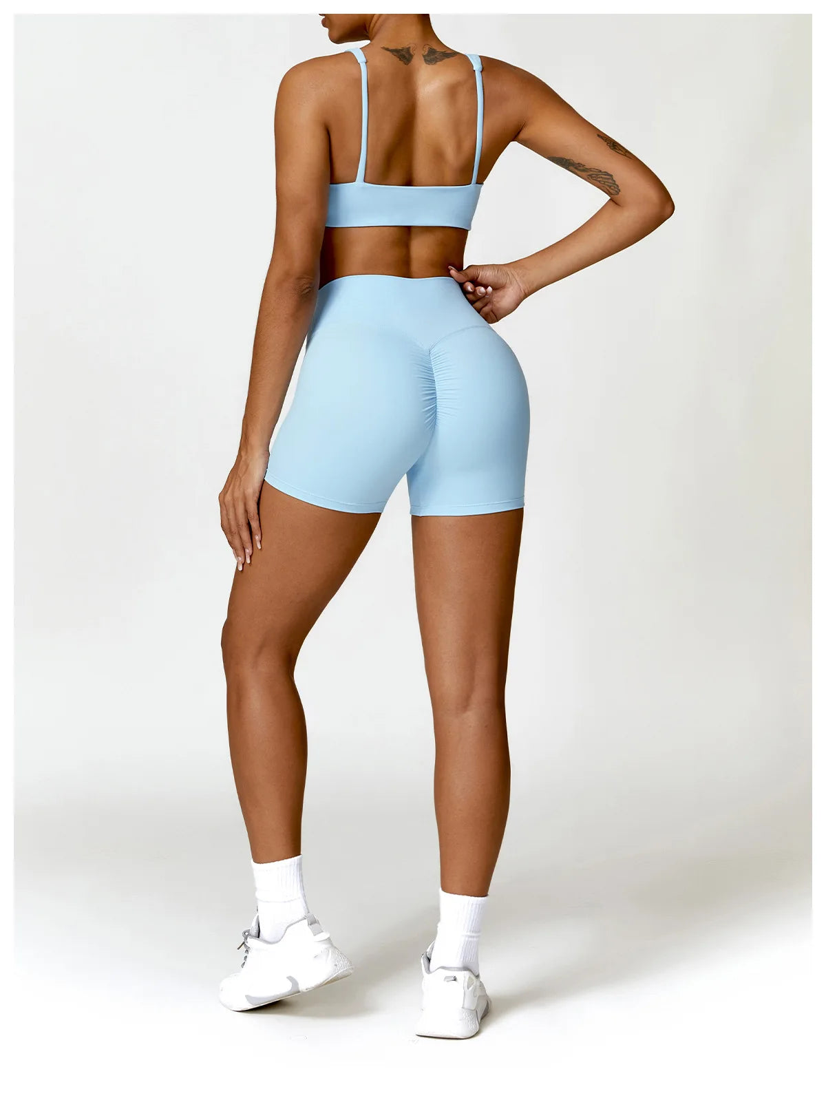 Legging Women Tracksuit Yoga Set 2PCS Sportswear Workout Clothes Athletic Wear Gym Legging Fitness Bra Crop Top Long Sleeve Sports Suits