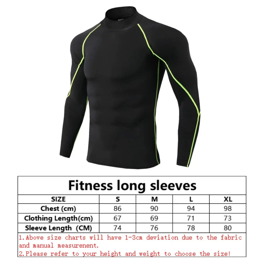T-shirts Winter Man Compression Shirt Cycling Clothing Warmth Shirt Warm Bottoming Shirt Men Compression T-Shirt Gym Sportswear 2024 New