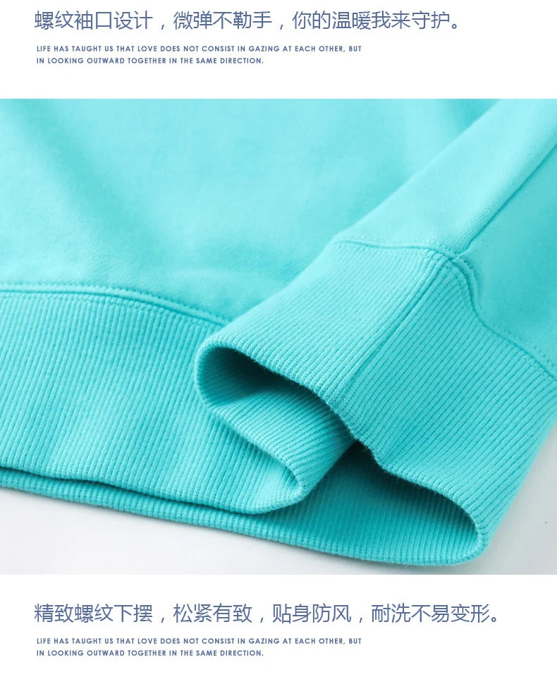 JUMPER Tight Match Heavy Inverted Triangle Loose Versatile Solid Cotton Vintage Autum Winter Long Sleeve Round Neck Sweater