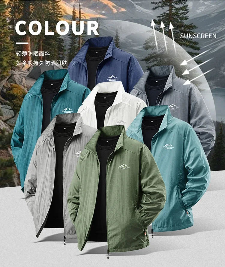 JUMPER  Sun Protection Jacket Ultra-Light Thin Skin-Friendly Breathable UV Proof Fishing Ice Silk Sunscreen Coat