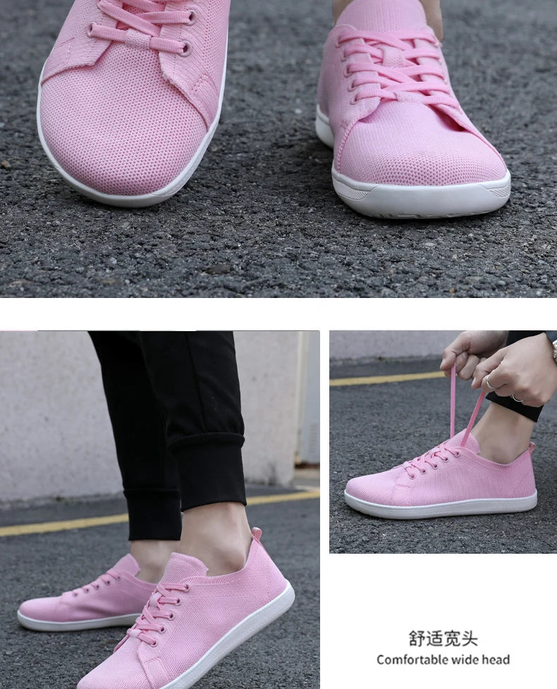 Women Sneakers Wide Toe Barefoot Shoes Mens Womens Minimalist Walking Sneakers Shoes | Zero Drop Sole | Breathable Mesh