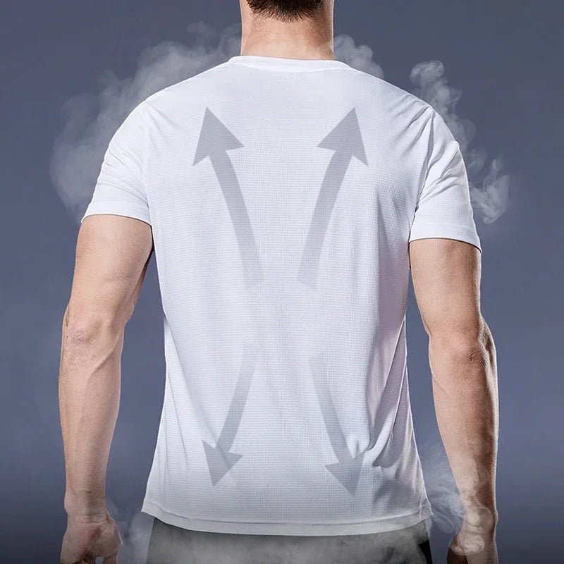 T-shirts Sport Gym t Shirt Men Quick Dry Running Bodybuilding Shirts Men Short Sleeve Fitness Tops Oversized Brazil t-Shirt Jersey